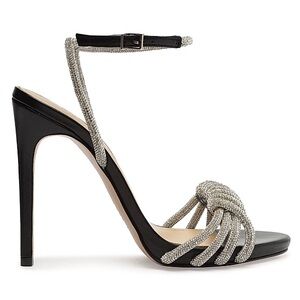 Schutz Jewell Leather Ankle-Strap Sandals Size 6.5